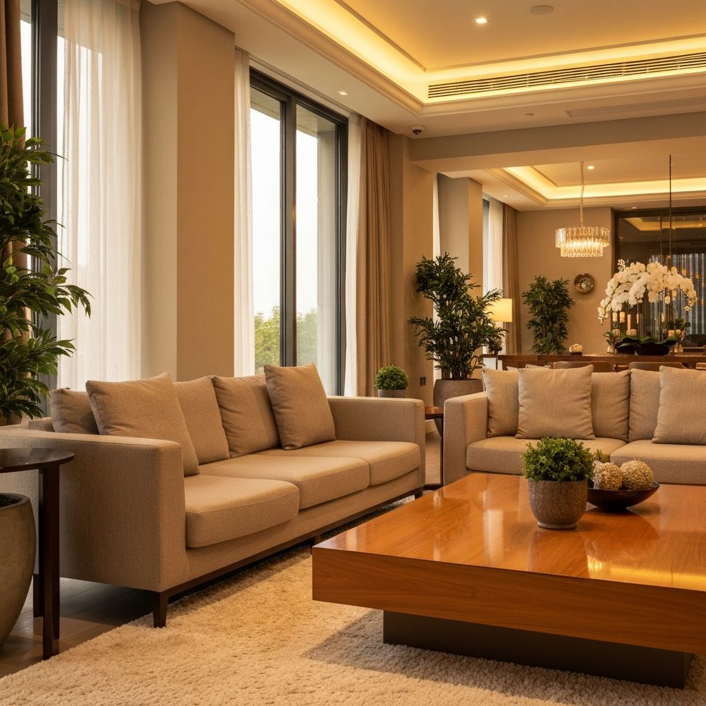 Nowoczesny salon Warszawa - PROFESA BUD - Wykończenia wnętrz premium